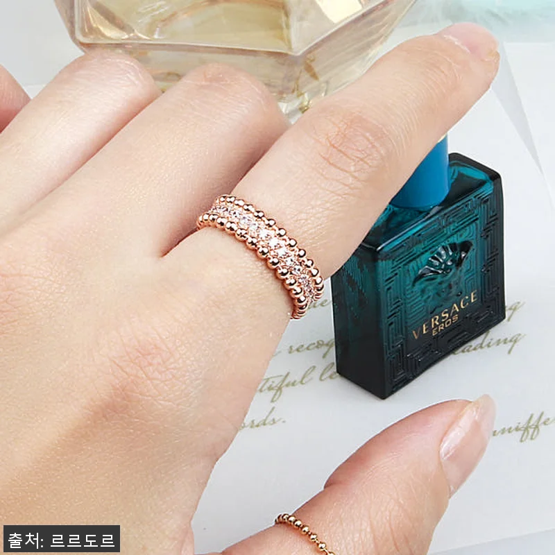 14K 18K 두줄 볼 큐빅 볼드 이 관련 이미지 4