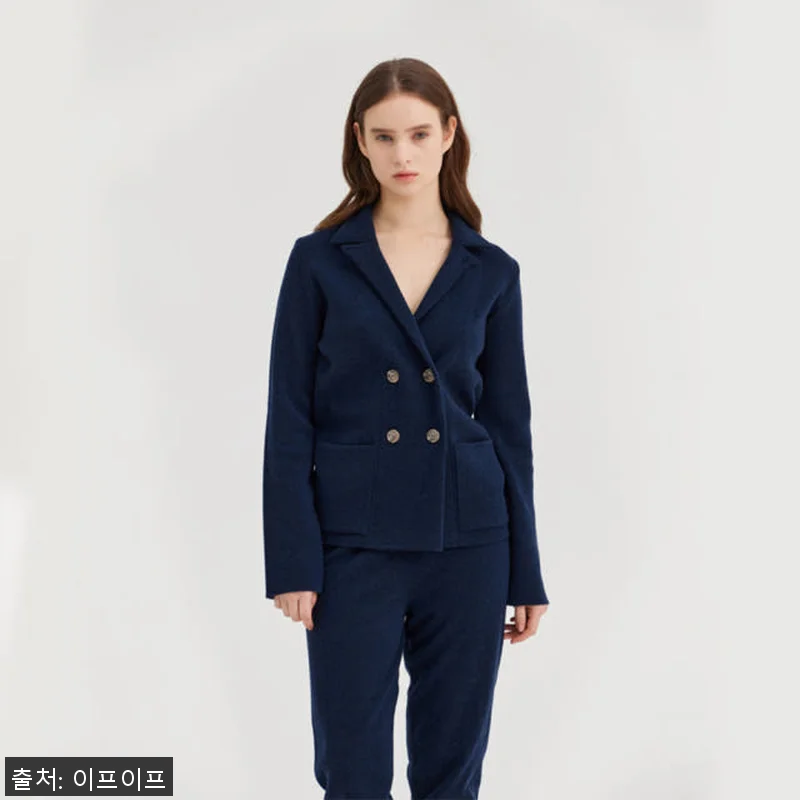 크램38 안젤루 블루 조거 니트 팬츠 관련 이미지 4