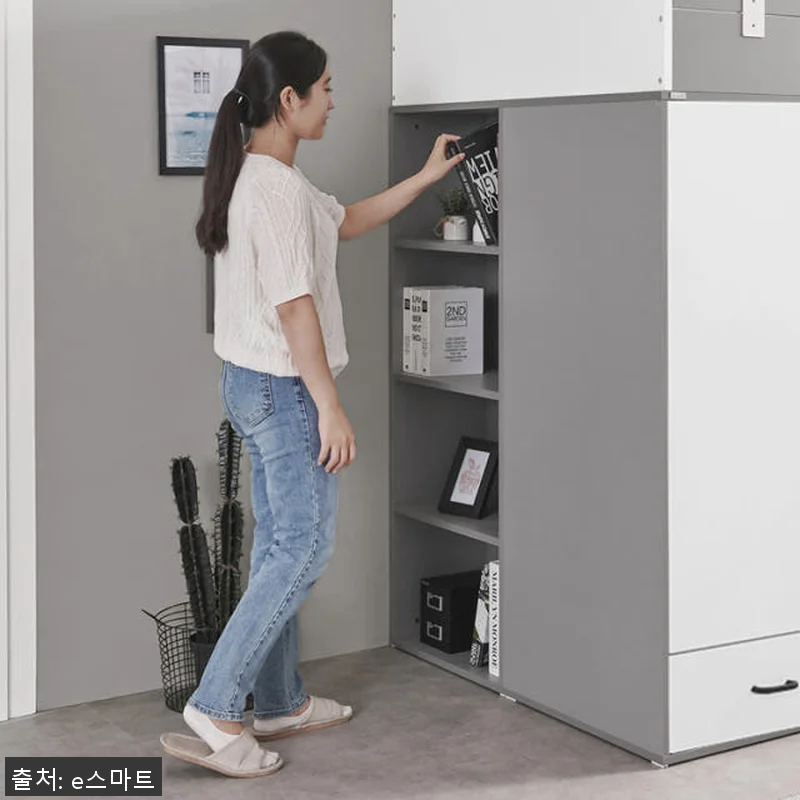 e스마트 하우스 독서실책상 수납형 벙 관련 이미지 3