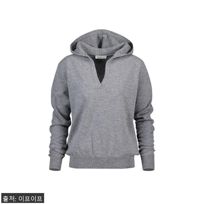 크램38 마네이 그레이 후드 니트 스 관련 이미지 4