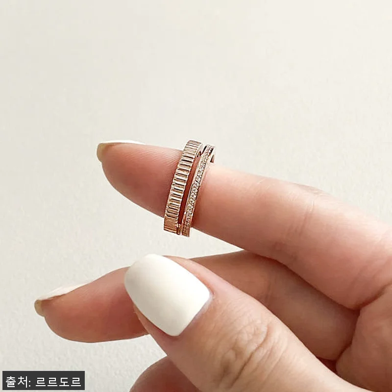 14k 두줄 볼드 반지 물결 검지 중 관련 이미지 4