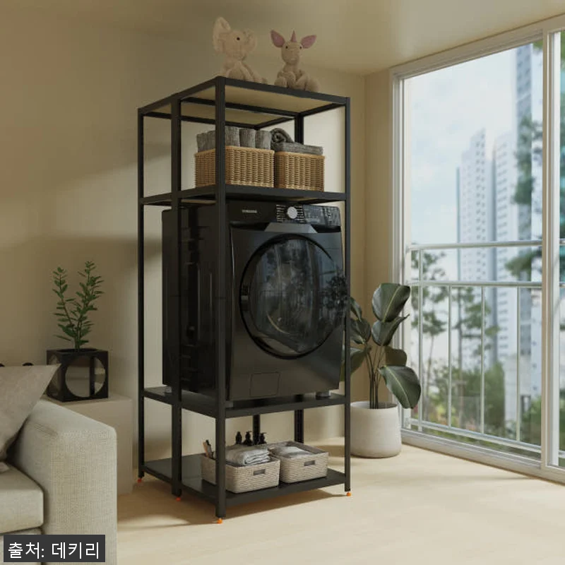 데키리 세탁기 선반 건조기 랙 앵글 관련 이미지 3