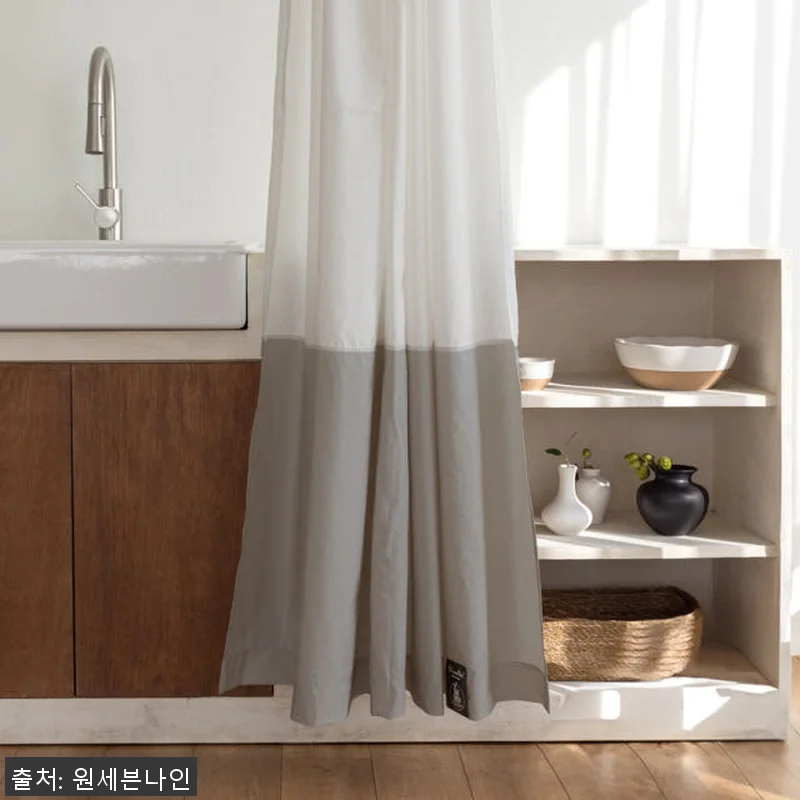 원세븐나인 리사이클 샤워커튼 사용 후 관련 이미지 5
