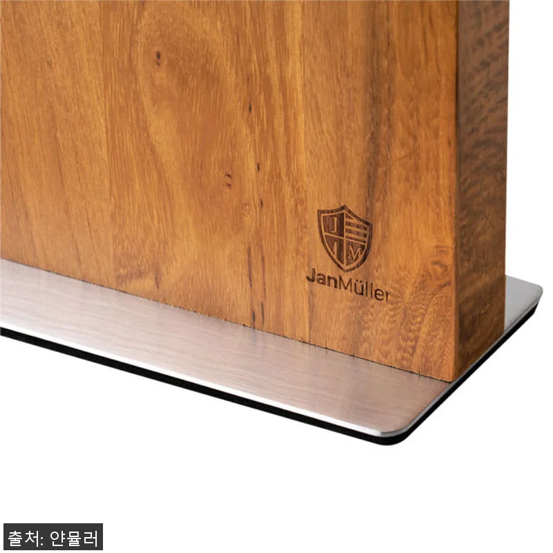 얀뮬러 티크우드 자석 칼 블럭 거치대 관련 이미지 5