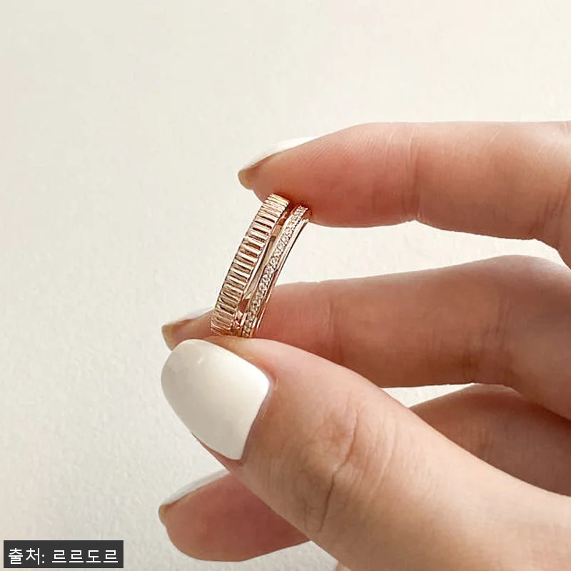 14k 두줄 볼드 반지 물결 검지 중 관련 이미지 5