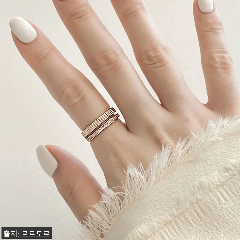 14k 두줄 볼드 반지 물결 검지 중 관련 이미지 7