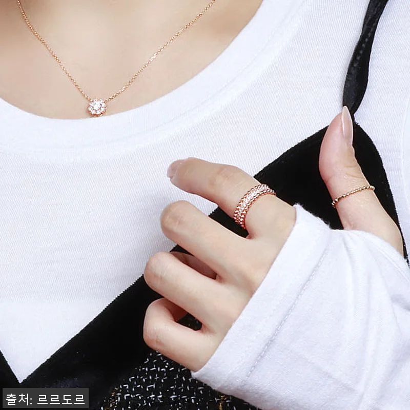 14K 18K 두줄 볼 큐빅 볼드 이 관련 이미지 8