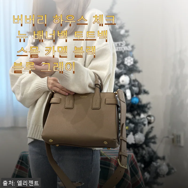 버버리 하우스 체크 뉴 배너백 스몰 카멜 사용후기 – 세련된 데일리 토트백으로 딱이에요!