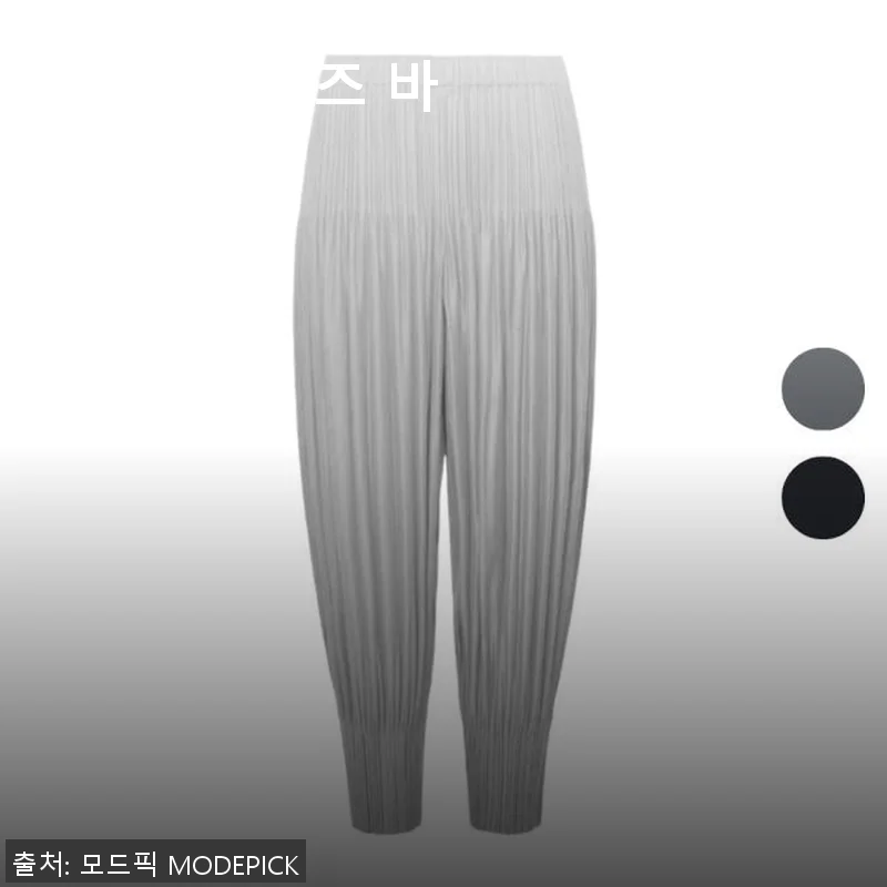 플리츠플리즈 바지 FLUFFY BASICS JF402, 직접 입어본 솔직한 후기