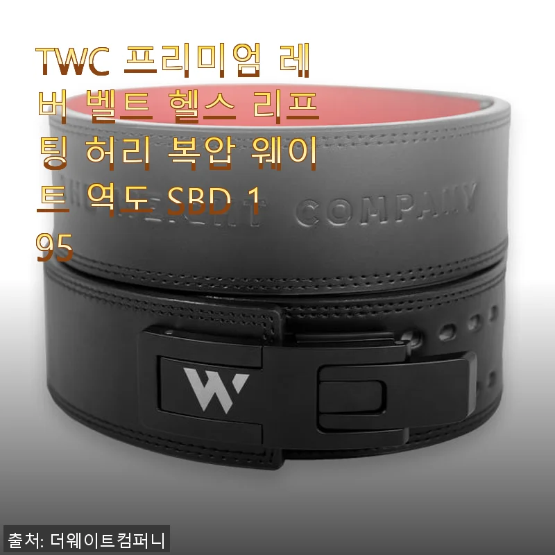 TWC 프리미엄 레버 벨트 헬스 리프팅 사용후기 - 복압과 허리 지지에 탁월한 선택