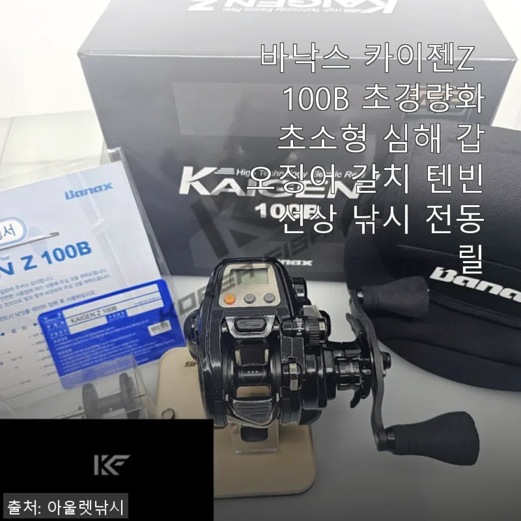 바낙스 카이젠Z 100B 사용후기 - 심해 갑오징어 낚시에 딱 맞는 초경량 전동릴