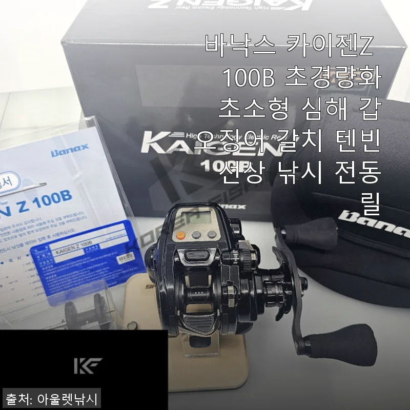 바낙스 카이젠Z 100B 사용후기 - 심해 갑오징어 낚시에 딱 맞는 초경량 전동릴
