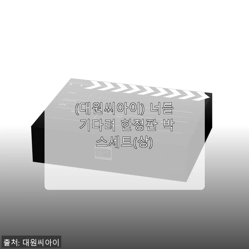 대원씨아이 ‘너를 기다려 한정판 박스세트(상)’ 구매 후기 및 사용 경험