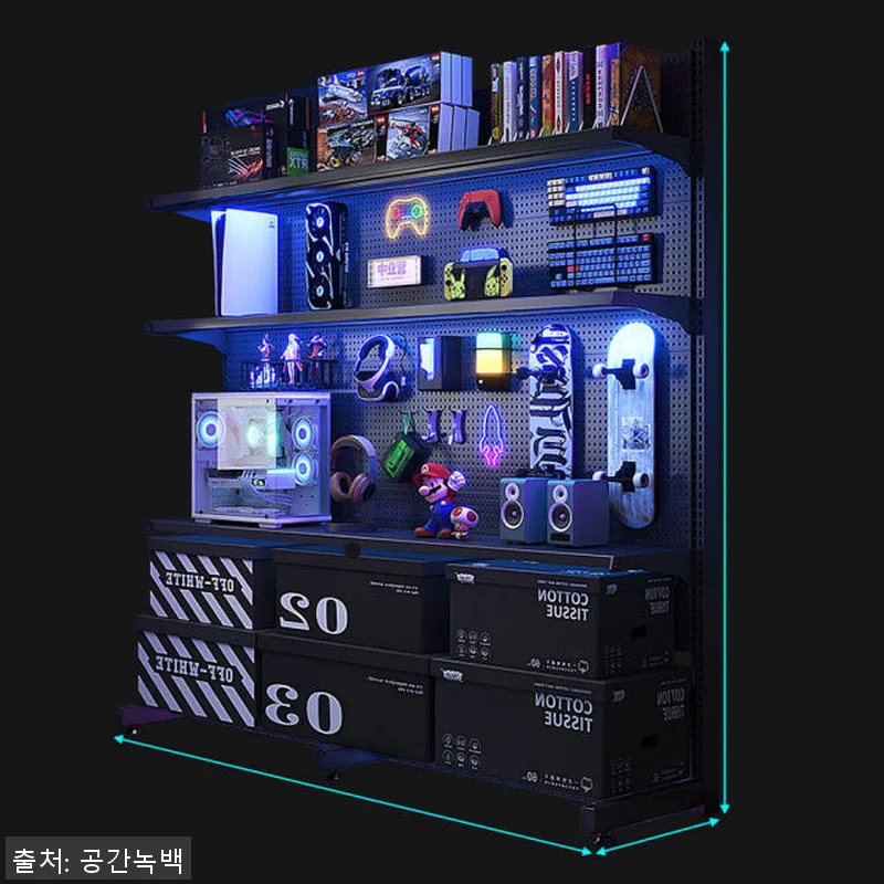 공간녹백 스탠드 타공 판 보드 사용후 관련 이미지 1