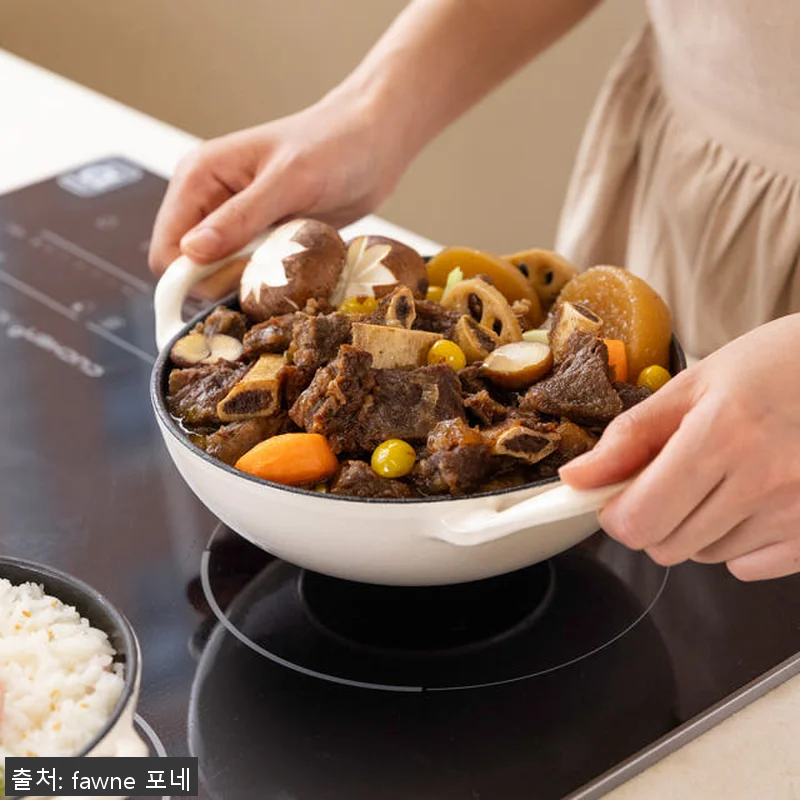 포네 온기 무쇠 냄비 2종 세트 사용 관련 이미지 2