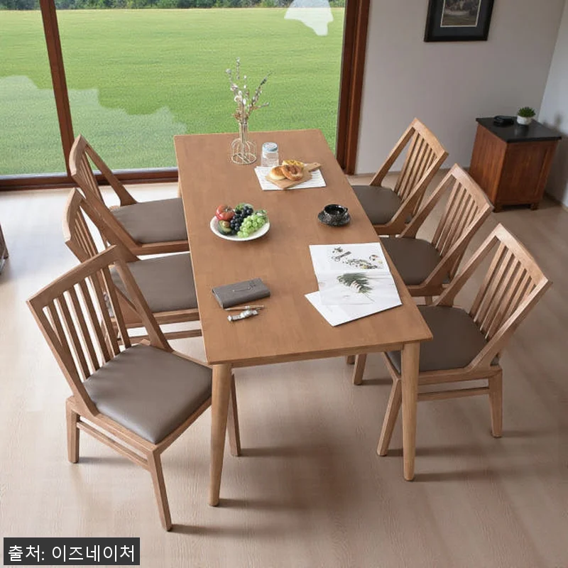 이즈네이처 라벤더프리지 원목 6인용식 관련 이미지 1