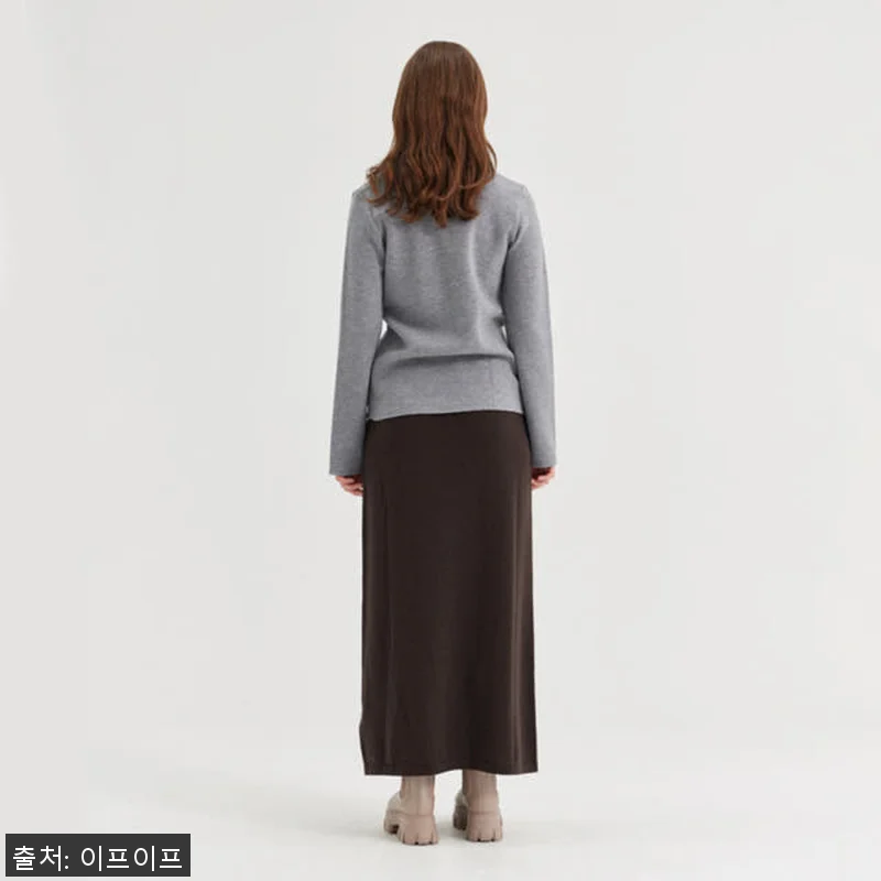 크램38 일레아나 브라운 니트 스커트 관련 이미지 3