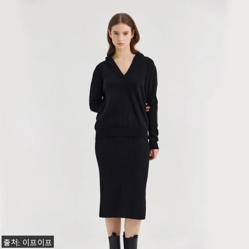 크램38 비르질리오 블랙 골지 니트 관련 이미지 3