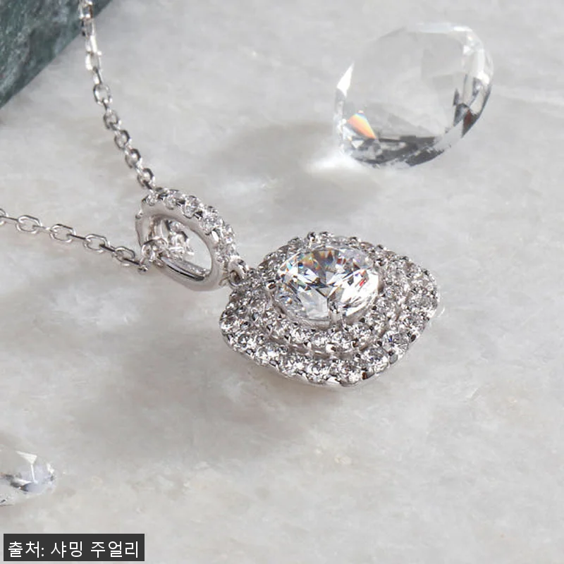 5부 다이아 목걸이 GIA 랩 더블 관련 이미지 2