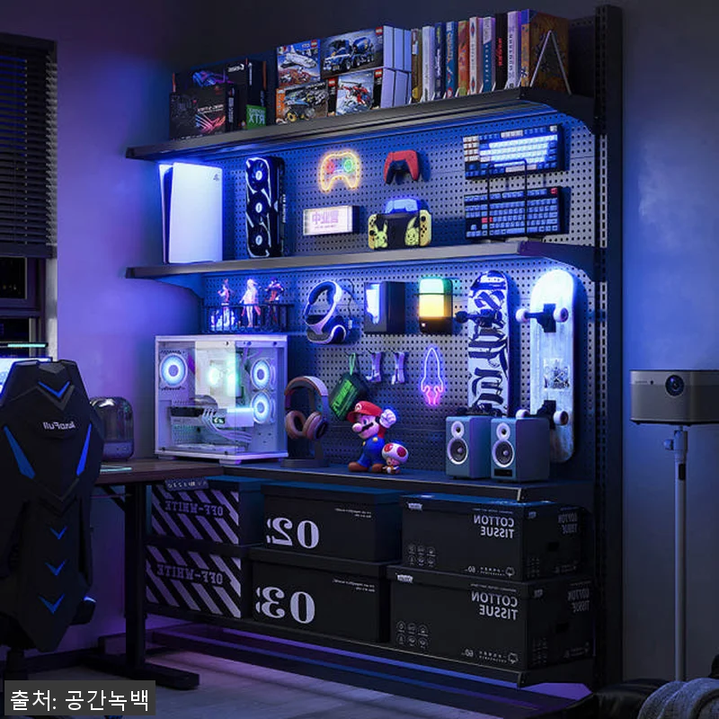 공간녹백 스탠드 타공 판 보드 사용후 관련 이미지 3