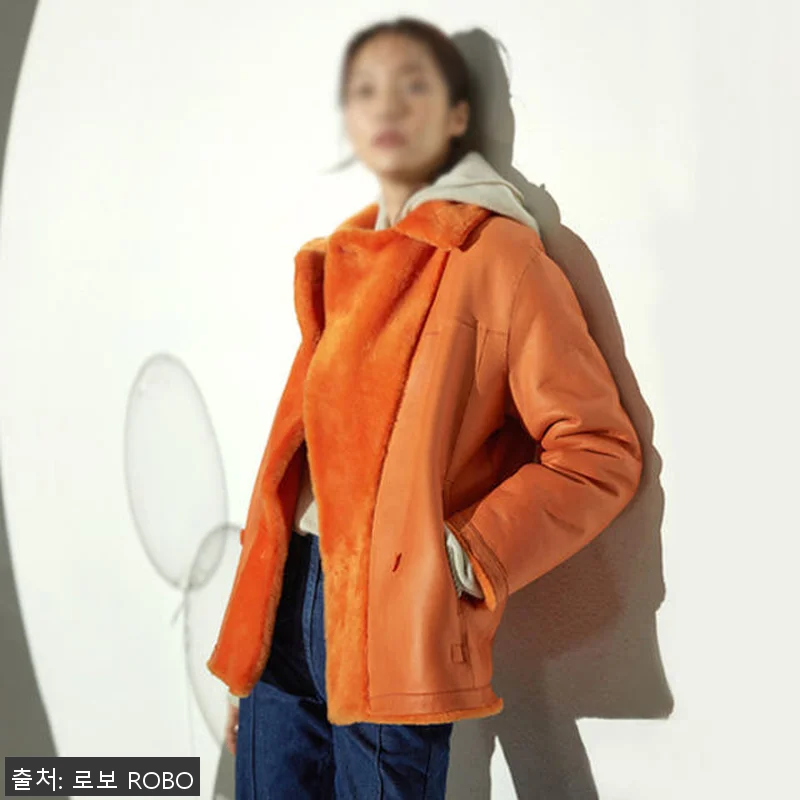 로보 스페인 무스탕 리버시블 더블 버 관련 이미지 3