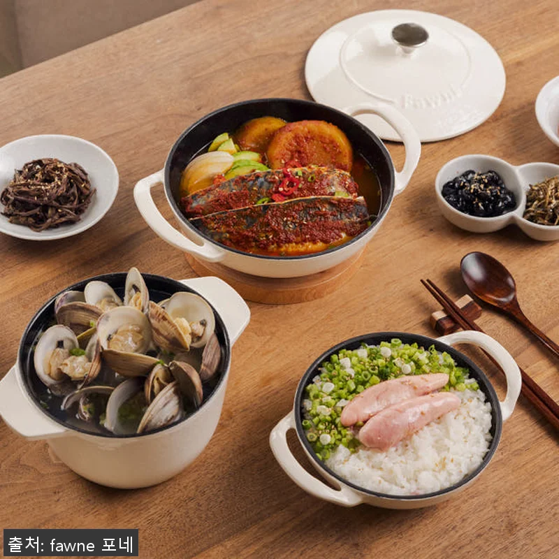 포네 온기 무쇠 냄비 2종 세트 사용 관련 이미지 4