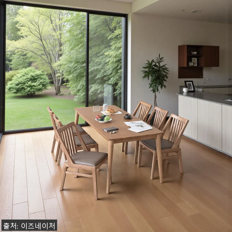 이즈네이처 라벤더프리지 원목 6인용식 관련 이미지 5