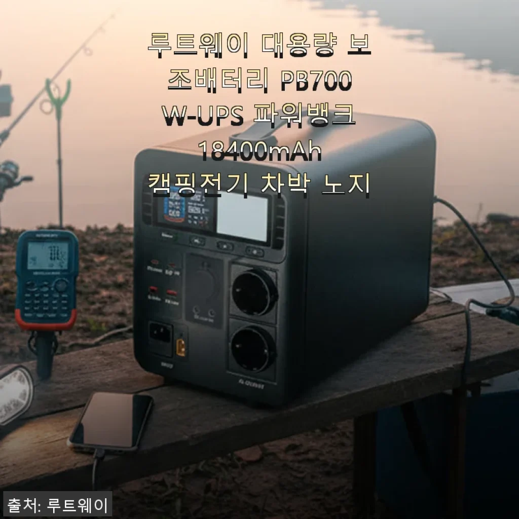 루트웨이 대용량 보조배터리 PB700W-UPS 파워뱅크 18400mAh 사용후기