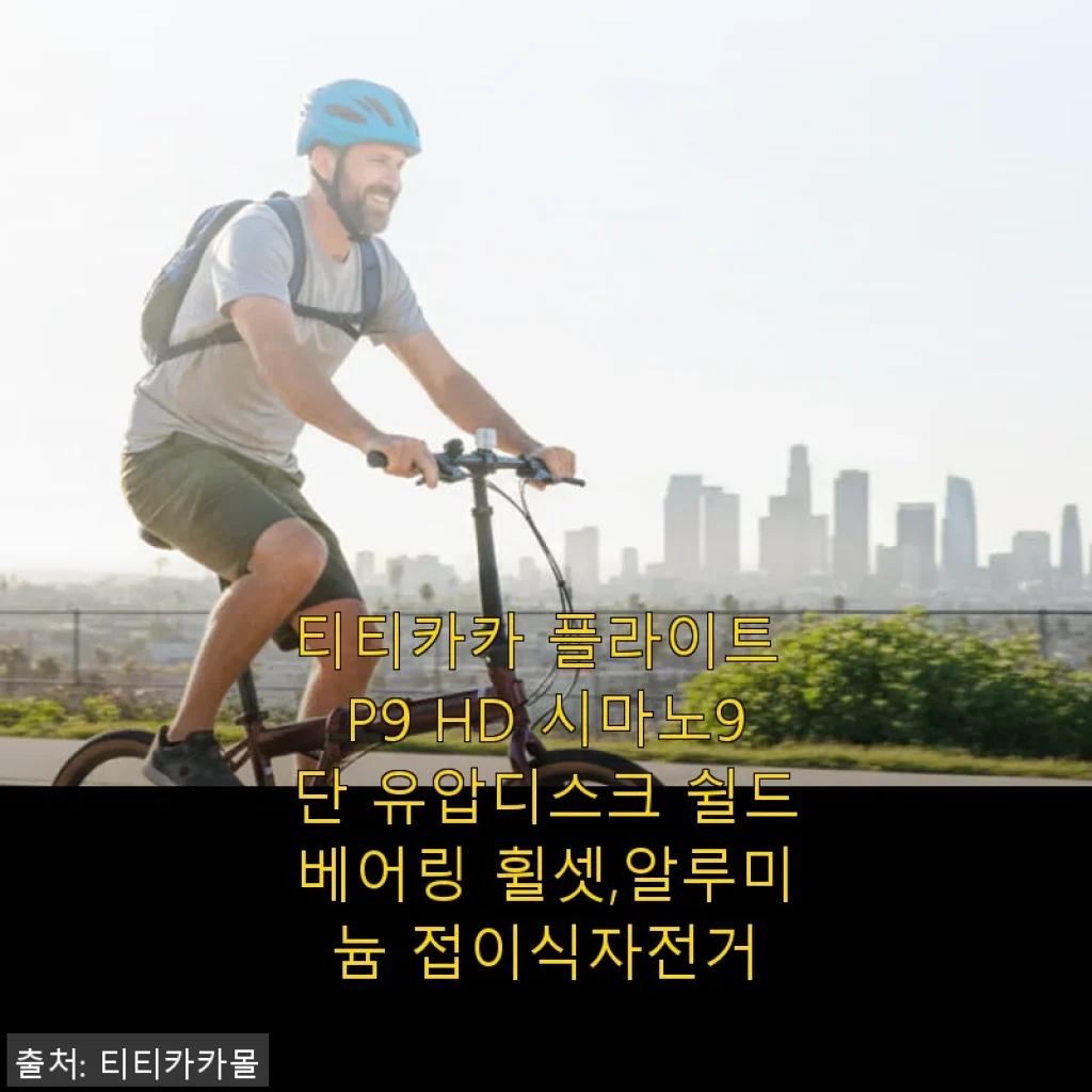 티티카카 플라이트 P9 HD 시마노9단 유압디스크 쉴드베어링 휠셋 알루미늄 접이식 자전거 사용후기