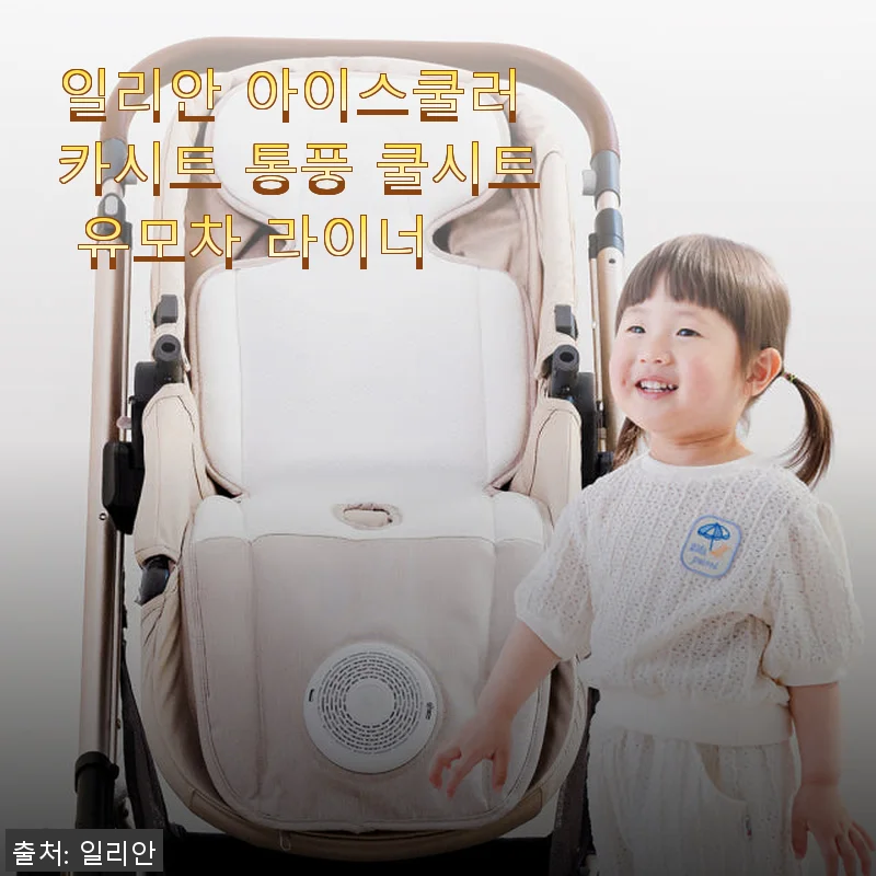 일리안 아이스쿨러 카시트 통풍 쿨시트 유모차 라이너 사용후기