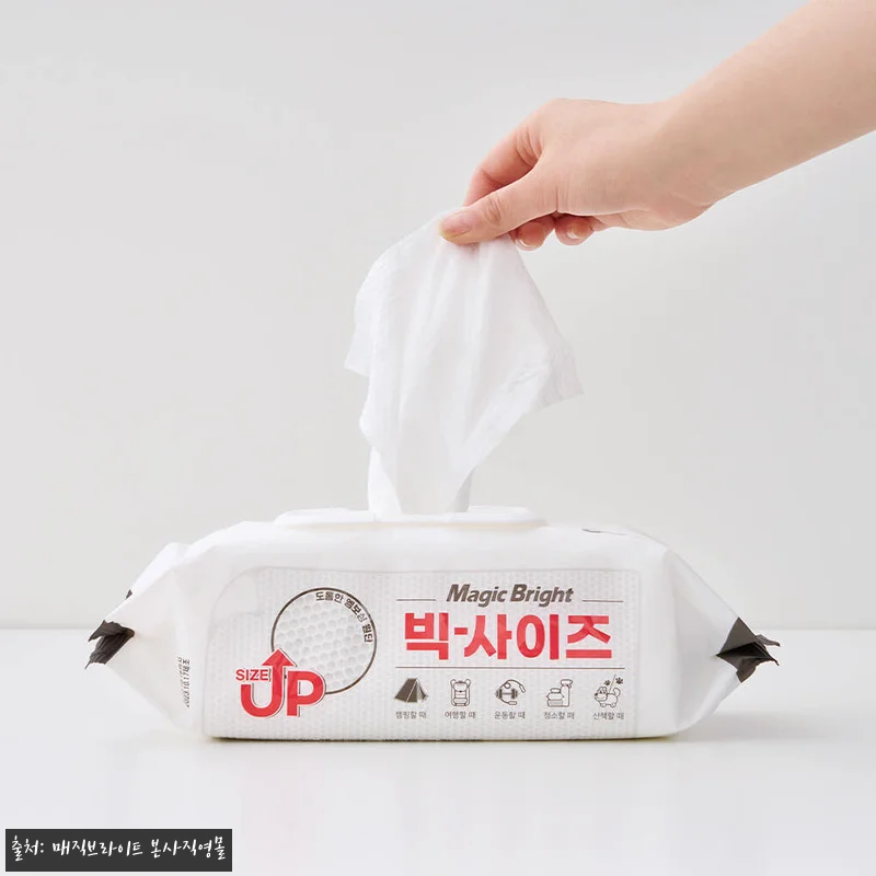 빅사이즈 물티슈 대형 도톰한 대용량 관련 이미지 1