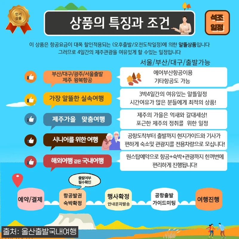 [가을제주특선] 제주알뜰특선 3박4일 관련 이미지 2