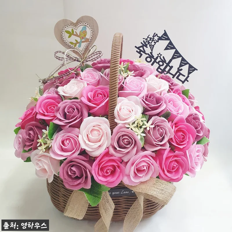 칠순꽃바구니 팔순 장미70송이 꽃바구 관련 이미지 2