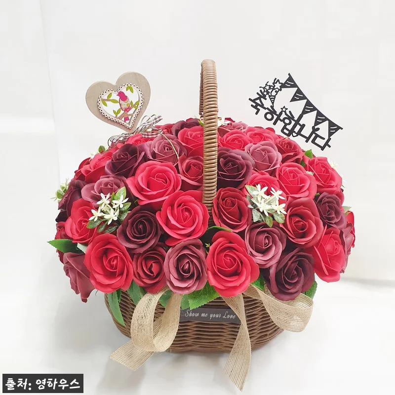 칠순꽃바구니 팔순 장미70송이 꽃바구 관련 이미지 3