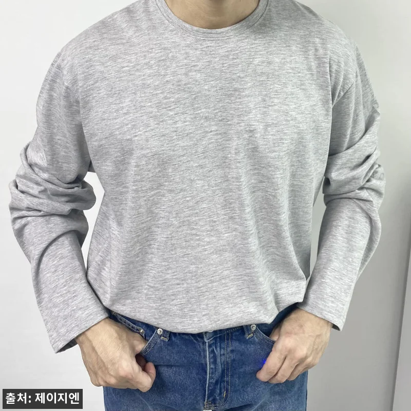 남자무지긴팔티 남자레이어드 남성흰색티셔츠, 옆트임 세미오버핏으로 코디 활용도 높이는 이슈템 20 남자무지긴팔티 남자레이어드 남성흰색티 관련 이미지 8