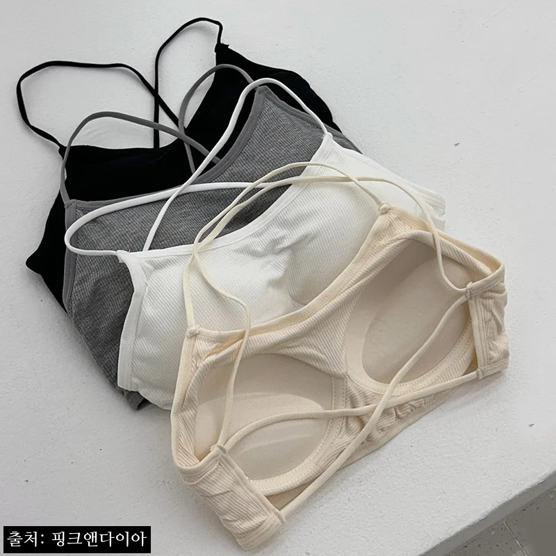 Home 77 핑크앤다이아 볼륨선택 패드일체형 스트링 볼륨브라, 6,900원에 찾은 노와이어 브라렛 이슈템