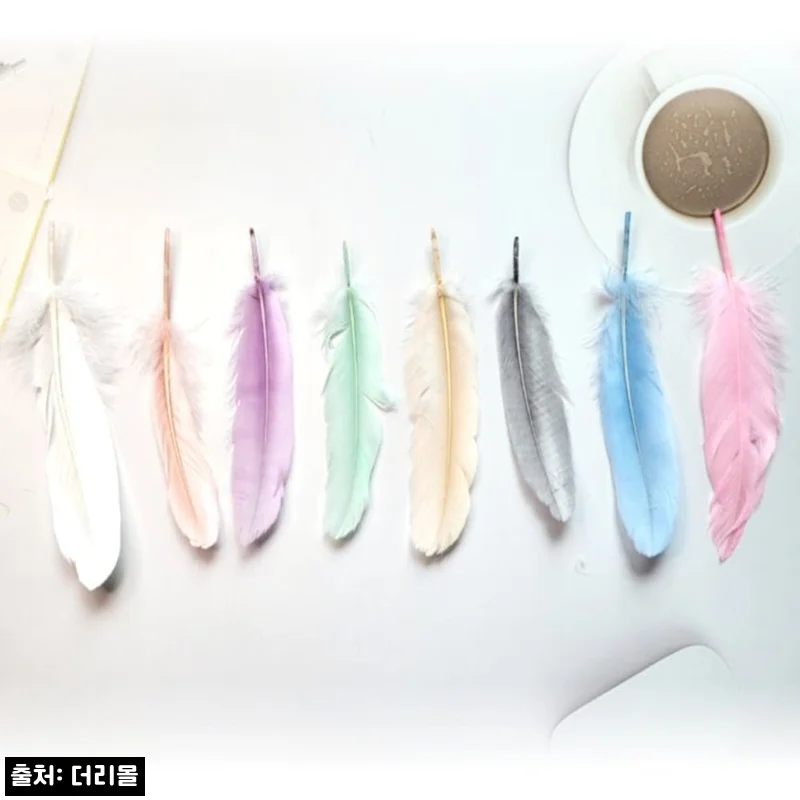 깃털 마크라메 드림캐쳐 만들기 DIY 재료 50Pcs, 감성 소품 준비할 때 눈여겨볼 이슈템