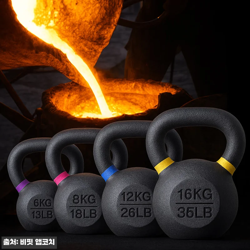 비핏 케틀벨 12kg 찐구매 전 체크! 통무쇠 일체형 홈트 웨이트 이슈템 9 비핏 케틀벨 12kg 찐구매 전 체크 관련 이미지 1