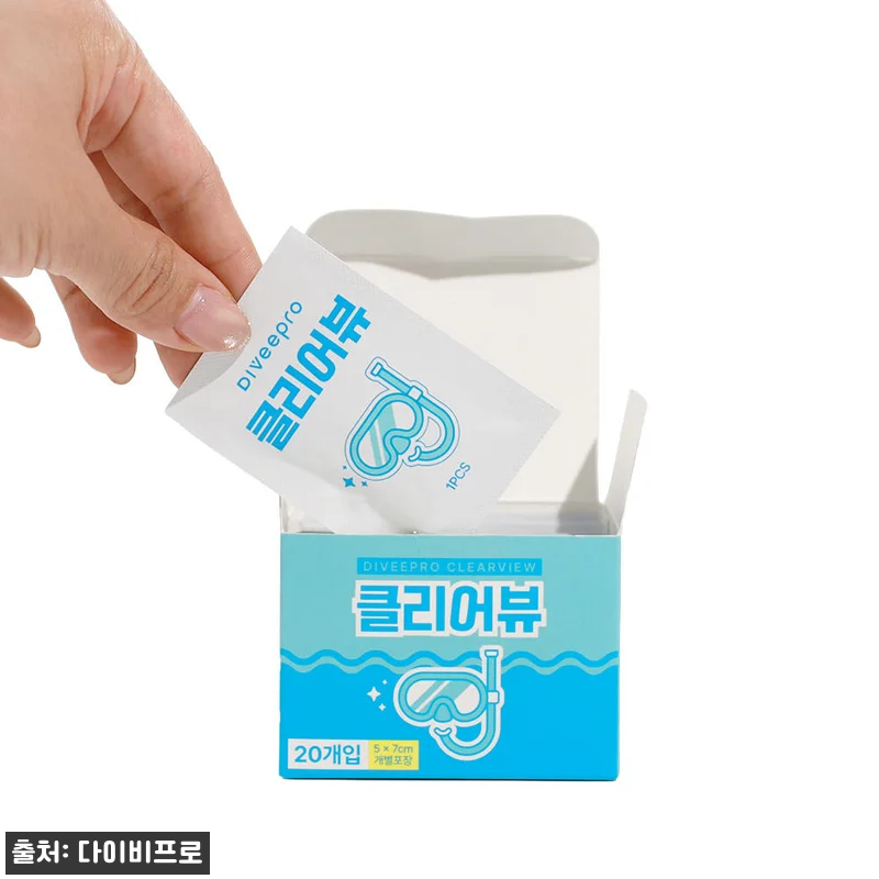 다이비프로 클리어뷰 안티포그 티슈 2 관련 이미지 1
