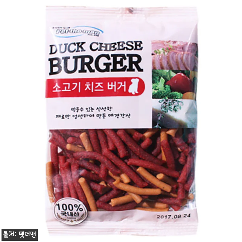 펫더맨 국내산 소고기 치즈버거 강아지육포 트릿 100g, 1,500원 무료배송이라 눈여겨본 간식 7 펫더맨 국내산 소고기 치즈버거 강아지 관련 이미지 1
