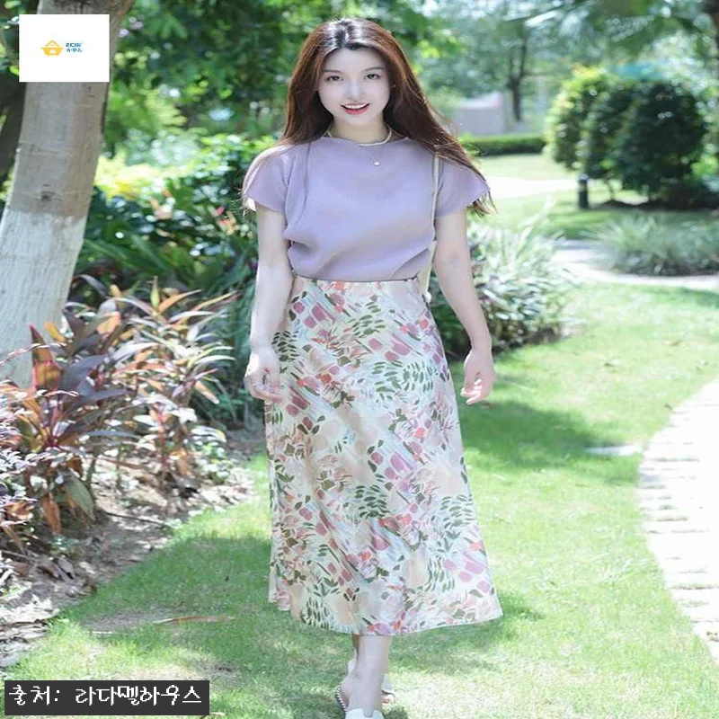 코디셋업 플리츠 여름 롱스커트 투피스 관련 이미지 1