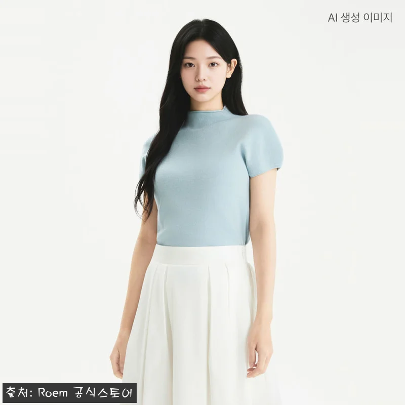 로엠 캡소매 모크넥 풀오버 RMKAG49R11, 10% 할인에 무료배송으로 체크한 여름 니트 쇼핑 후기 12 로엠 캡소매 모크넥 풀오버 RMKAG 관련 이미지 1