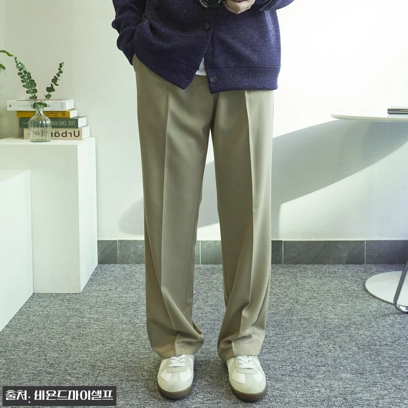 남자 롱 세미와이드 슬랙스 팬츠 3컬러, 2만원대 무료배송으로 체크한 구매 전 후기 9 남자 롱 세미와이드 슬랙스 팬츠 3컬 관련 이미지 1