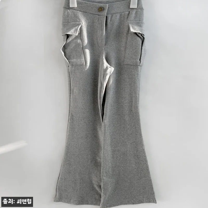 리스 카고 포켓 하이웨스트 골지 부츠컷팬츠 3color, 3만 원대 무료배송으로 눈여겨볼 데일리룩 아이템 9 리스 카고 포켓 하이웨스트 골지 부츠 관련 이미지 2