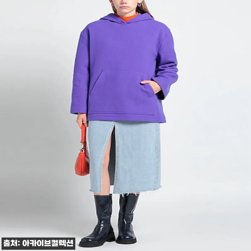 MSGM 여성 퍼플 니트 울 스웨트 관련 이미지 2