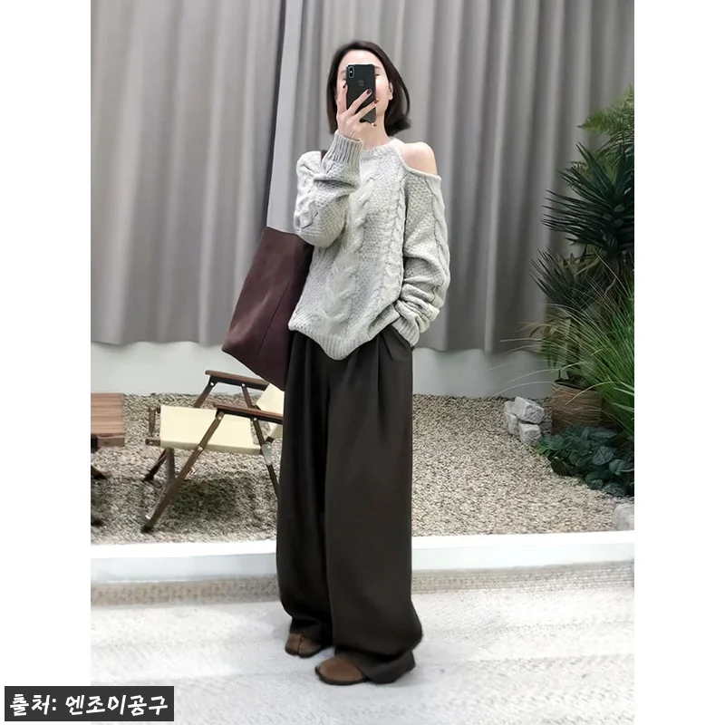 한해나 니트 박규영 어깨 트임 스웨터 관련 이미지 2