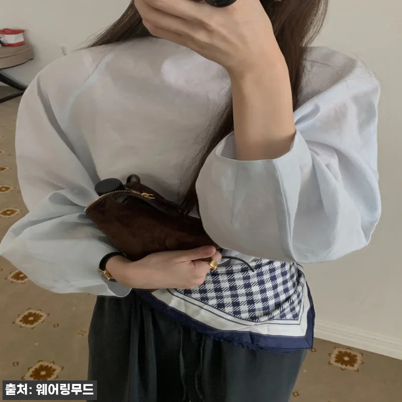 어토프 로그 블라우스 반목 나그랑 시어 긴팔 아방 블라우스, 분위기 있는 2가지 컬러 구매 전 체크 후기 13 어토프 로그 블라우스 반목 나그랑 시 관련 이미지 2