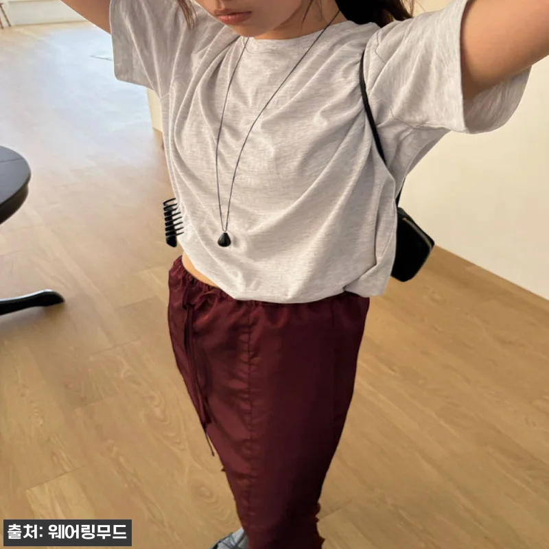웨어링무드 바스켓 던스 하프티, 5가지 컬러로 고르는 베이직 포인트 반팔티 구매 체크 8 웨어링무드 바스켓 던스 하프티, 5가 관련 이미지 2