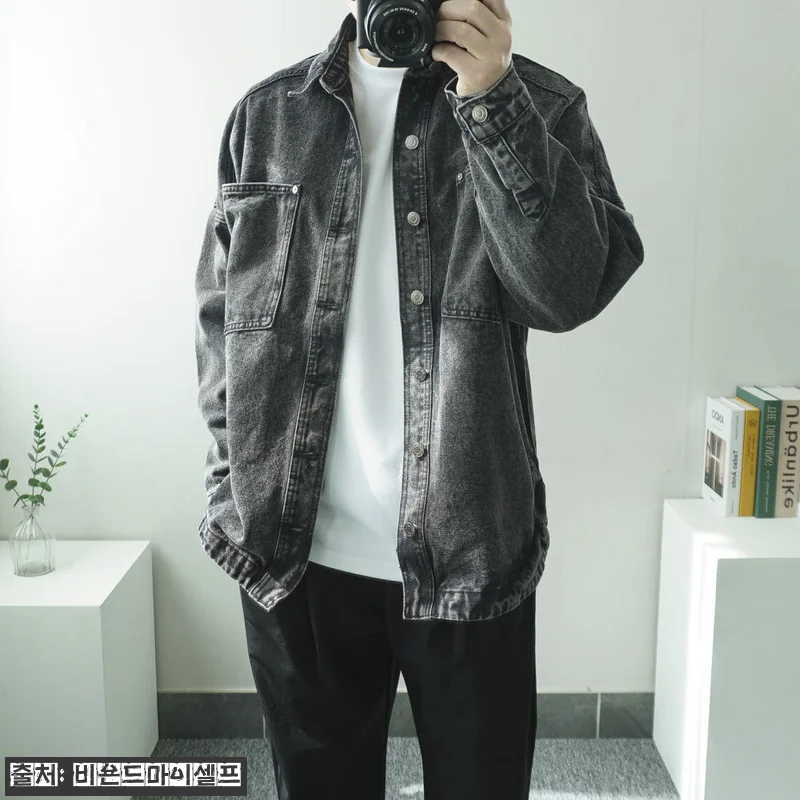 남자 오버핏 절개 옆트임 워싱 청남방 데님 셔츠, 중청·흑청 30% 할인으로 만나는 데일리 이슈템 14 남자 오버핏 절개 옆트임 워싱 청남방 관련 이미지 2