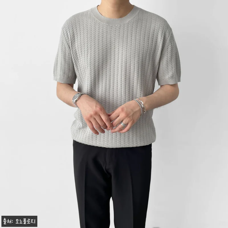 남자여름반팔니트 워셔블반팔니트, 39,800원 무료배송으로 체크한 여름 코디템 10 남자여름반팔니트 워셔블반팔니트, 39 관련 이미지 2